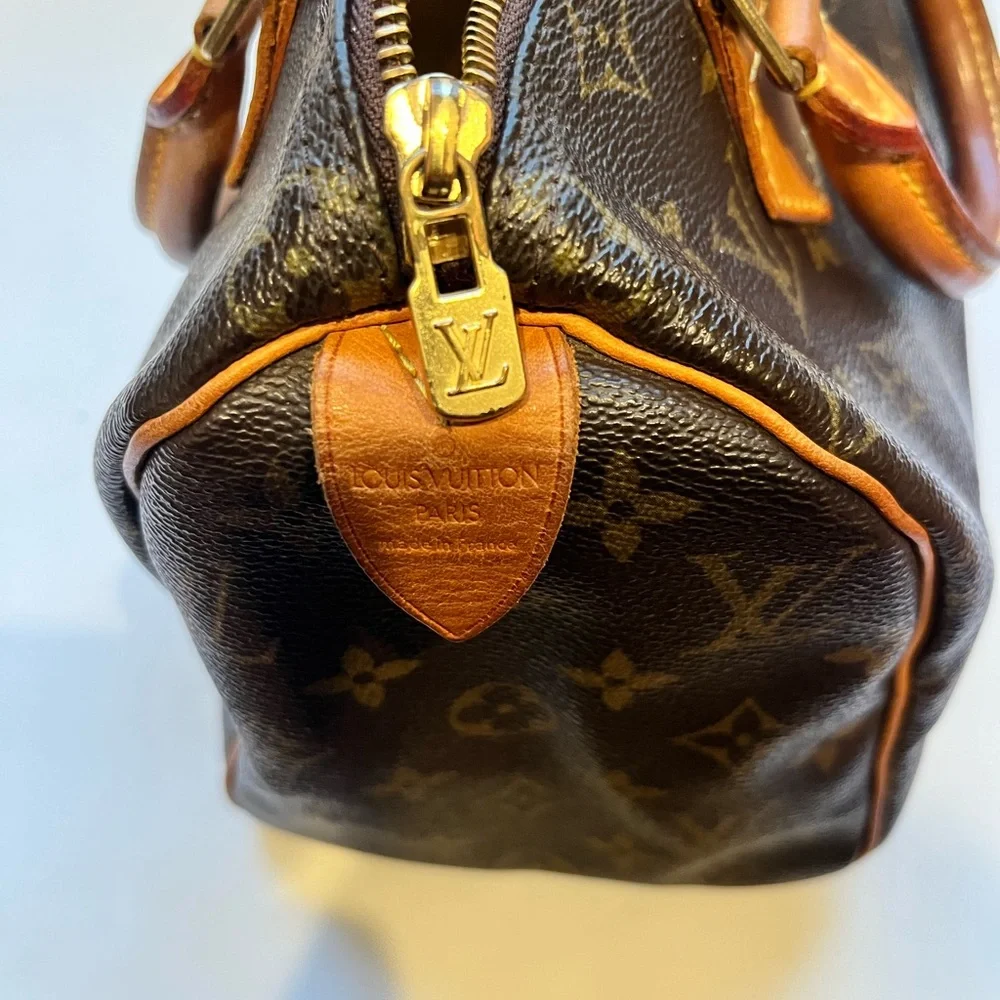 💖100% Authentic Vintage LOUIS VUITTON Monogram Speedy 25 *with FREE Bag Tag - Picture 8 of 16